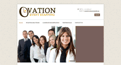 Desktop Screenshot of ovationeventstaff.com